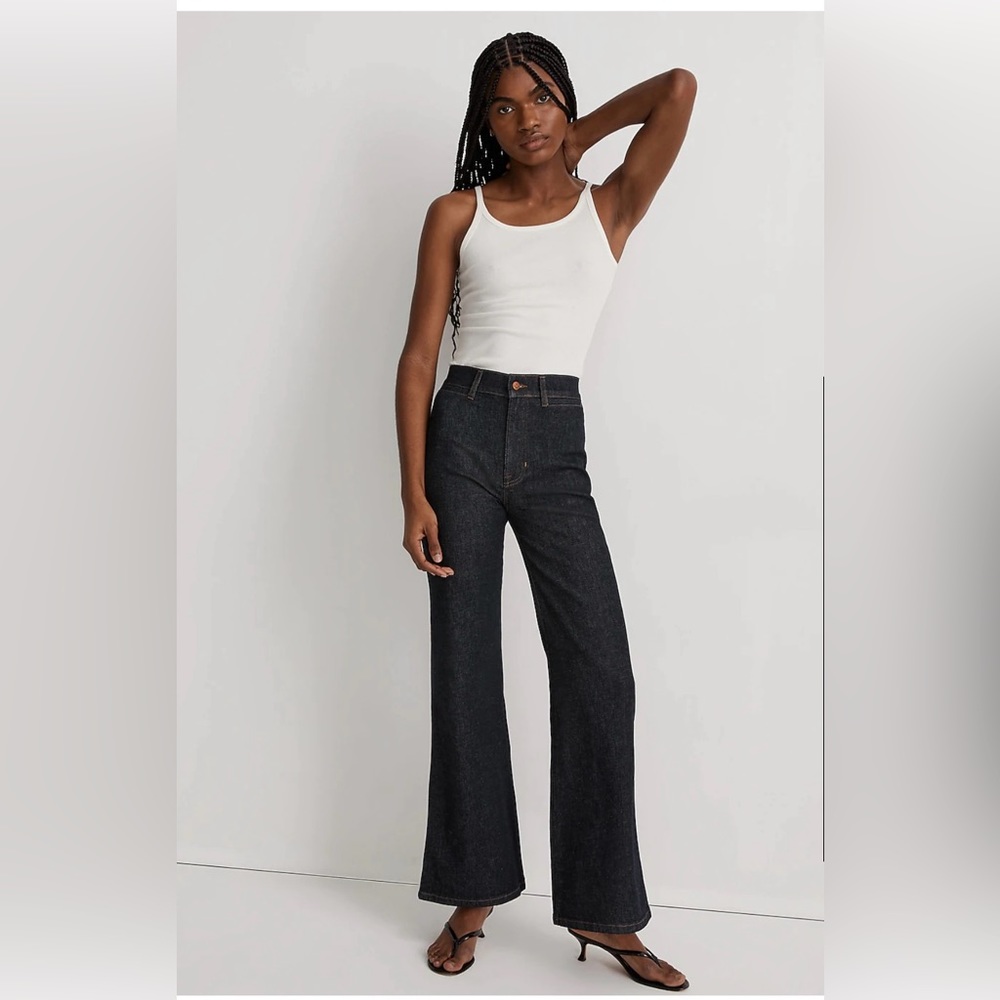 NWOT Madewell High-Rise Flare Jeans in Durland Wash 70s style